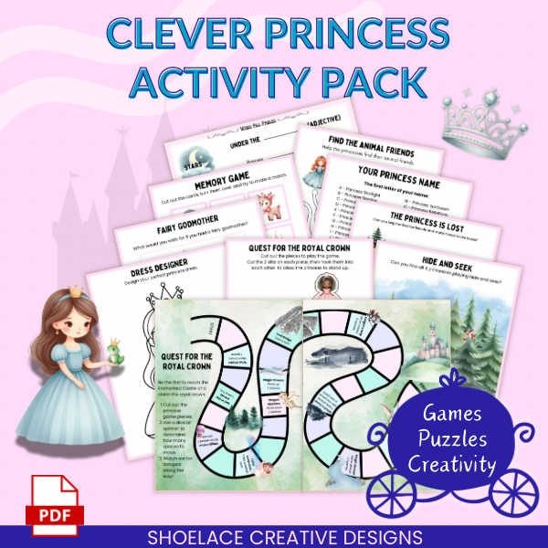 Clever Princess Activity Pack - Personal Use