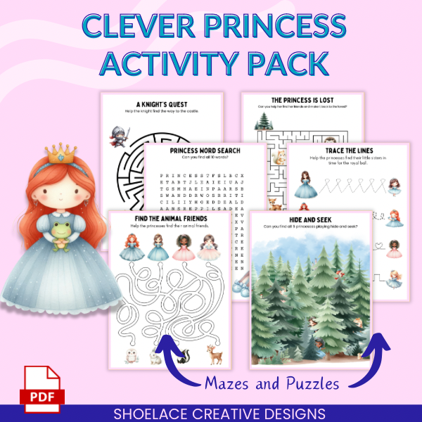 Clever Princess Activity Pack - Personal Use