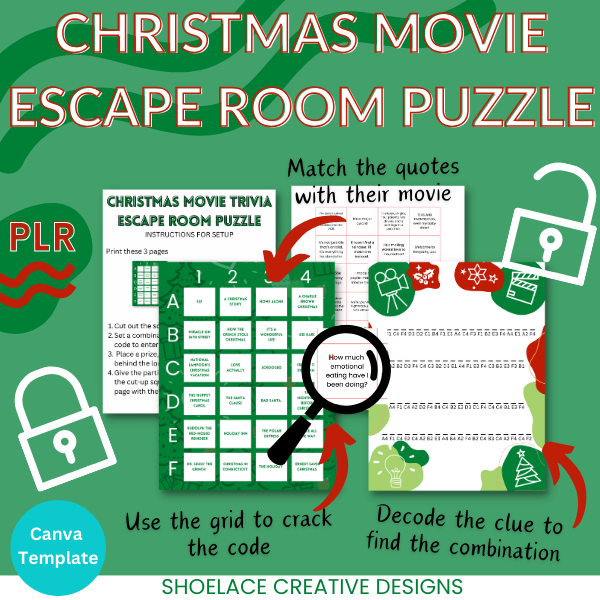 Christmas Movie Trivia Escape Room Puzzle