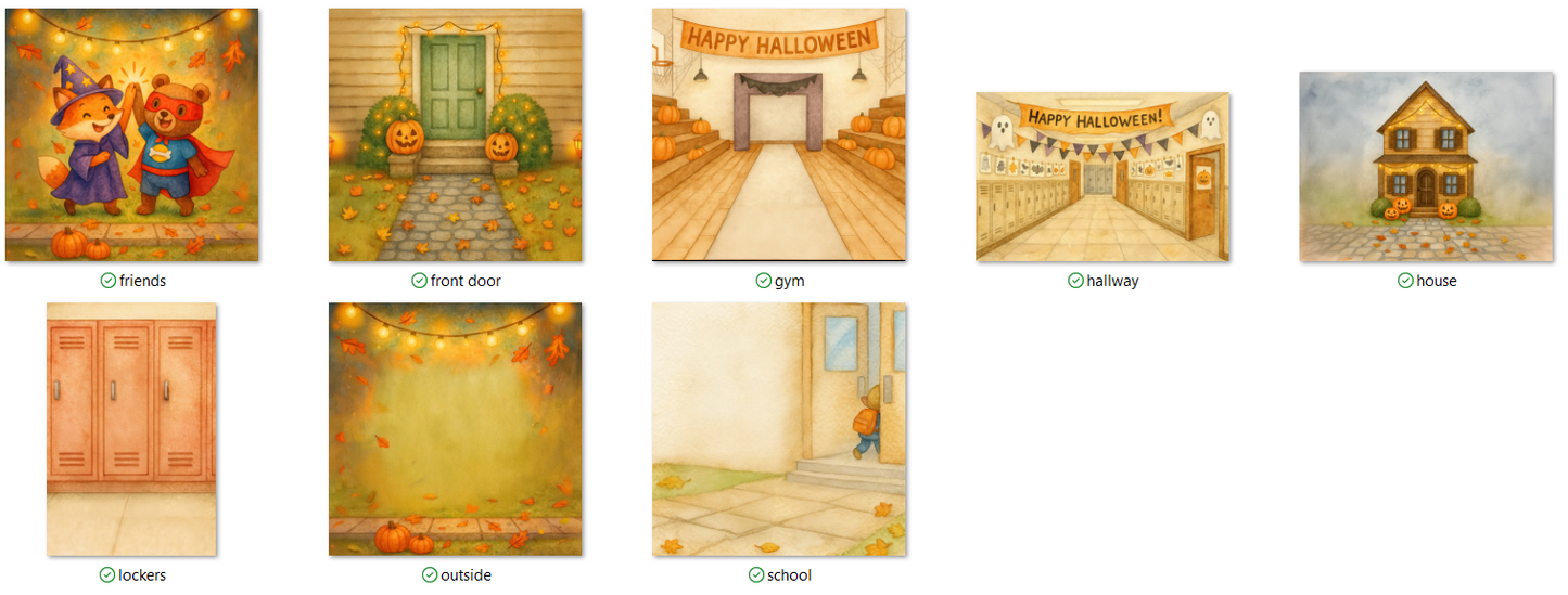 Halloween Costume Parade Clipart