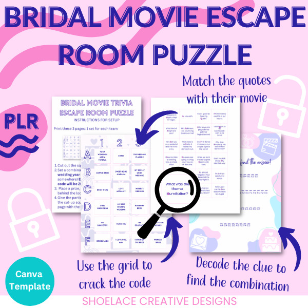 Bridal Shower Games PLR