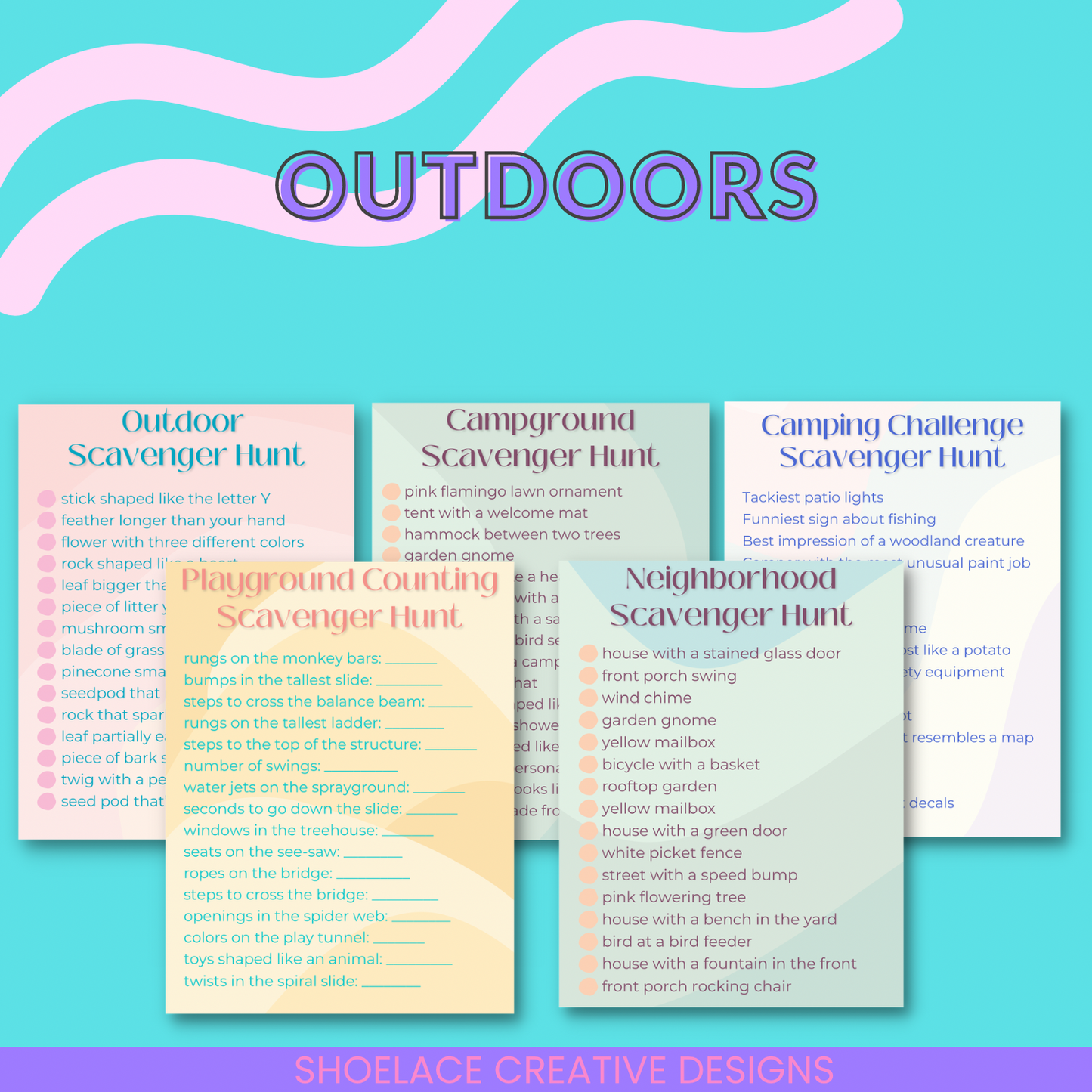 Summertime Scavenger Hunts PLR