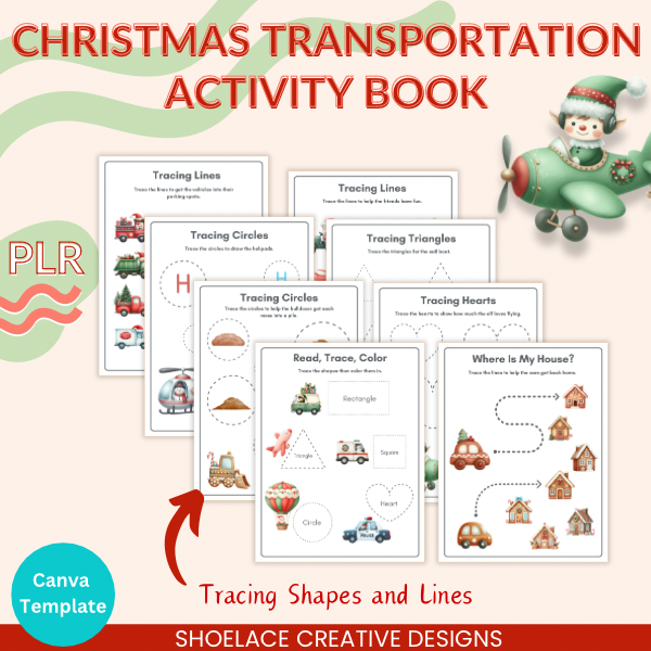 Christmas Transportation Activity Book