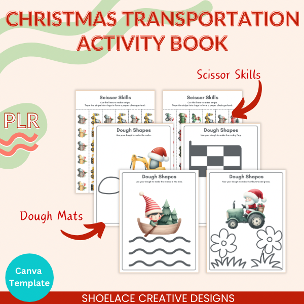 Christmas Transportation Activity Book