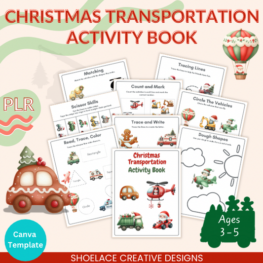 Christmas Transportation Activity Book