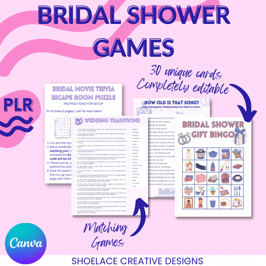 Bridal Shower Games PLR