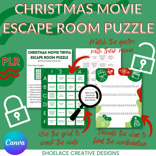 Christmas Movie Trivia Escape Room Puzzle